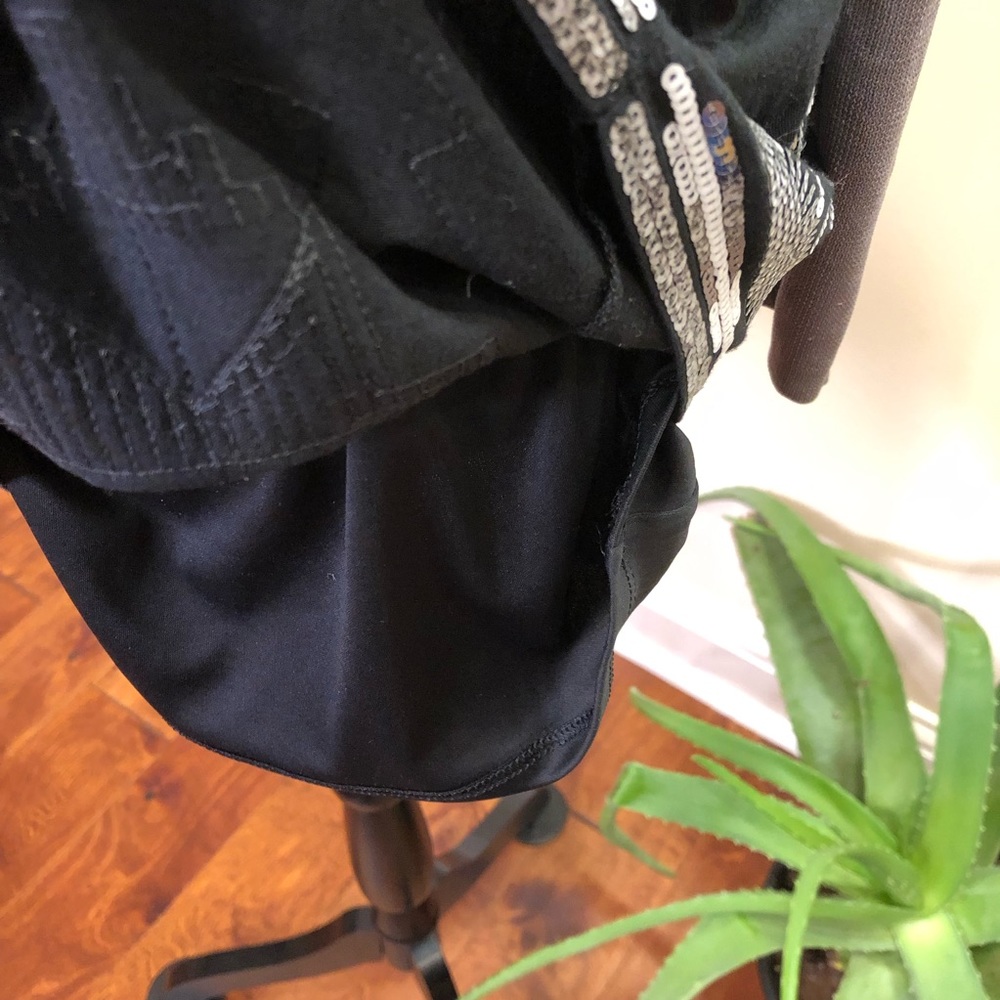 Express Silver Gray Black Sequin Embellished Azte… - image 6